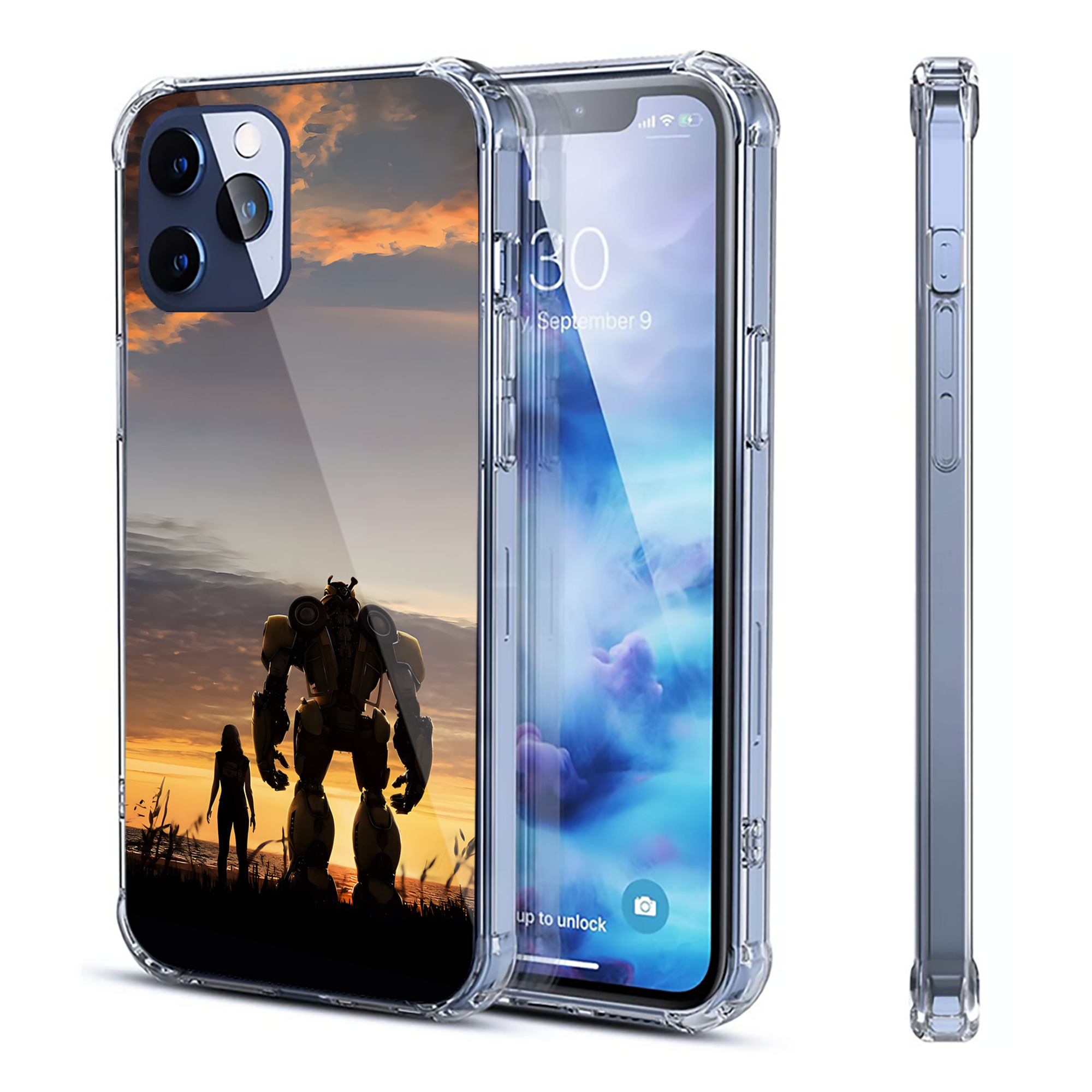 （画像用） Transformers トランスフォーマー 【iPhone 12シリーズ対応】透明スマホケース（クリアソフトケース）